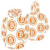 Bitcoin Orange Men's All Over Print Hoodie