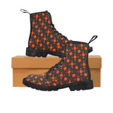 5555 Orange Men's Lace Up Canvas Boots