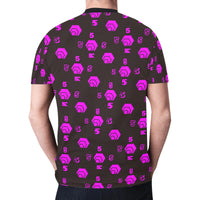 5555 Pink Men's All Over Print Mesh T-shirt