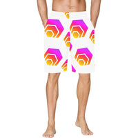 Hex Tapered All Over Print Basketball Shorts With Pockets