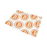 Bitcoin Orange Area Rug 7' x 5'