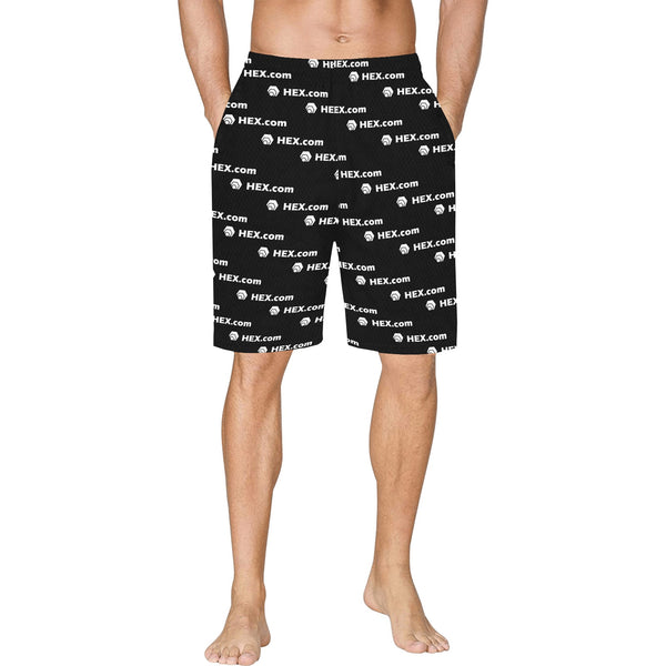 HEXdotcom Combo White All Over Print Basketball Shorts With Pockets
