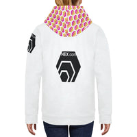 Hex Small Hood Women's All-Over Print Hoodie