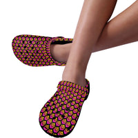 Hex Small Black Custom Print Adults Clogs