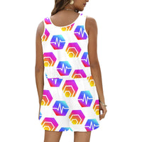 Hex Pulse Combo All Over Print Vest Short Jumpsuit