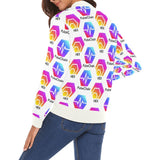 Hex Pulse TEXT Women's All Over Print Casual Jacket