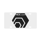 HexDotCom Black Classic License Plate