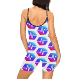 Pulse Women's Spaghetti Strap Short Yoga Bodysuit