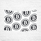 Bitcoins Wall Tapestry 90"x 60" - Crypto Wearz