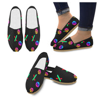 HPX Black Casual Canvas Women's Shoes