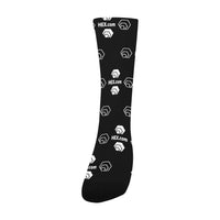 Hex Dot Com White Men's Custom Socks