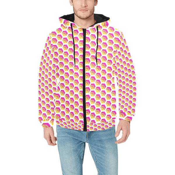 Hex Small Men's Hooded Bomber Jacket