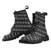 HEXdotcom Combo White Women's PU Leather Martens Boots