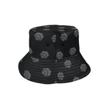 Hex Black & Grey Unisex Summer Single-Layer Bucket Hat