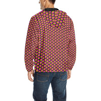 Hex Small Black Men's All Over Print Quilted Windbreaker