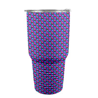 Pulses Small Black Insulated Stainless Steel Tumbler (30oz ）