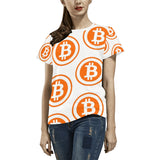Bitcoin Orange Women's All Over Print T-shirt