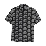 Future 3d BLK Men's All Over Print Hawaiian Shirt With Chest Pocket