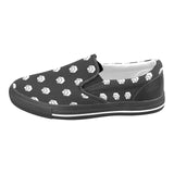 Hex White Black Men's Slip-on Canvas Shoes