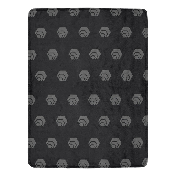 Hex Black & Grey Ultra-Soft Micro Fleece Blanket 60"x80" (Thick)