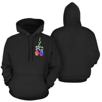 I Sac'd Stacked Black Women's All Over Print Hoodie