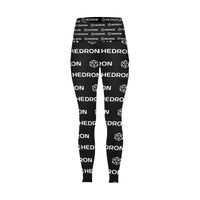 Hedron Combo White All Over Print High Waist Leggings with Pockets