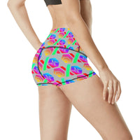 Hex PulseX Pulse Grey Women's All Over Print Yoga Shorts