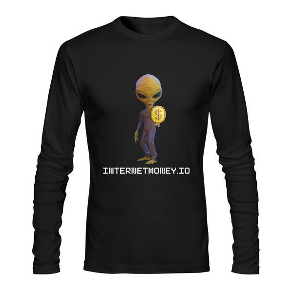 InternetMoney Blk Classic Men's T-shirt (Long-Sleeve)