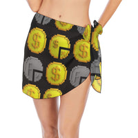 IM ALL 3 BLK Women's Beach Sarong Wrap