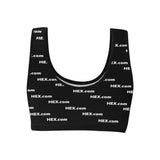 HEXdotcom White Women's All Over Print Sports Bra