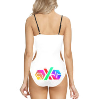 Hex PulseX Pulse Logos Women Cut Out Sides One Piece Swimsuit