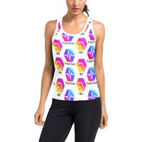 Hex Pulse TEXT Women's Racerback Tank Top