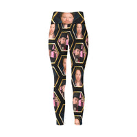 Richard Heart Faces Women's High-Waisted Leggings