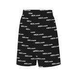 HEXdotcom White All Over Print Basketball Shorts With Pockets