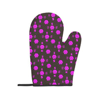 5555 Pink Heat Resistant Oven Mitt With Pot Holder (Four Pieces Set)