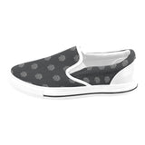 Hex Black & Grey Men's Slip-on Canvas Shoes
