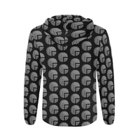 Future 3d BLK Men's All Over Print Full Zip Hoodie