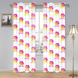 Hex Color Dot Com Gauze Curtain 28"x84" (Two Pieces)