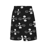 Hex Dot Com White All Over Print Basketball Shorts With Pockets