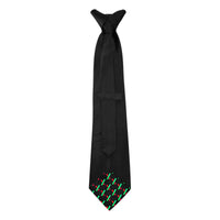 PulseX Black Custom Peekaboo Necktie