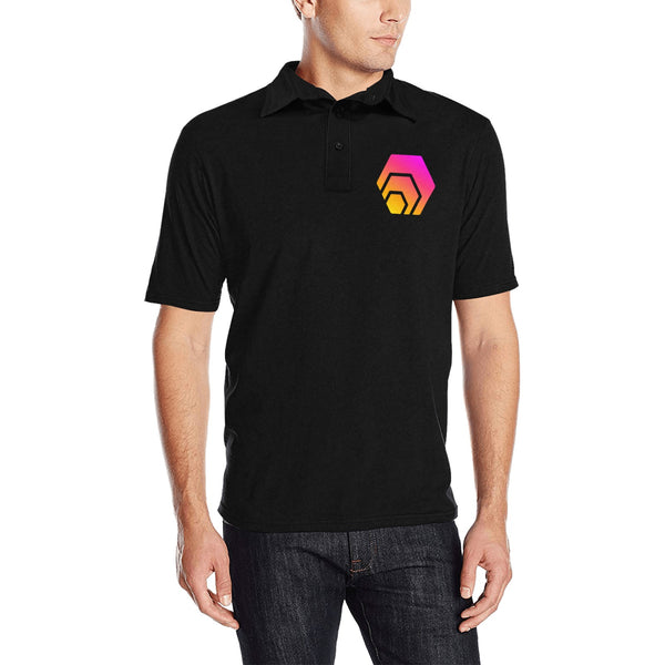Hex Logo Men's Print Polo Shirt