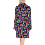 Hex PulseX Pulse Black Women's All Over Print Fleece Robe