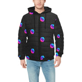 Pulse Small Black Men's Hooded Bomber Jacket