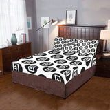 Thetas 3-Piece Bedding Set (1 Duvet Cover 86"x70"; 2 Pillowcases 20"x30")