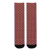 Hex Small Black Sublimated Crew Socks (3 Packs)