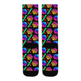 HPXdotCOM Black Men's Custom Socks