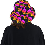 Hex Black Unisex Summer Single-Layer Bucket Hat