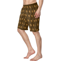 Hex Brown & Tan Men's Swim Trunk