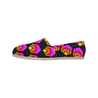 Hex Black Women's Canvas Slip-On Shoes