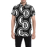 Bitcoin Black Men's All Over Print Shirt
